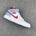 Jordan Air Jordan 1 Mid Ice Blue White Red 555112-104