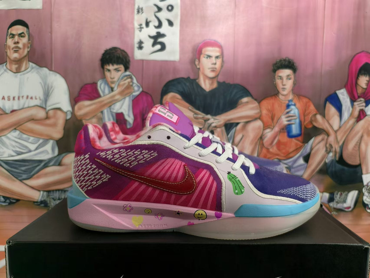 Nike Smiley Basketball Shoes in Purple, Pink and Blue