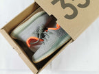 Yeezy 350 V2 Kids' Sneakers in Gray and Orange