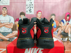 Nike Air Basketball Sneakers Black and Red