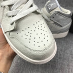 Jordan Air Jordan 1 Mid GS Light Bone Grey Fog Sneakers