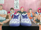 Nike White Purple Basketball Sneakers