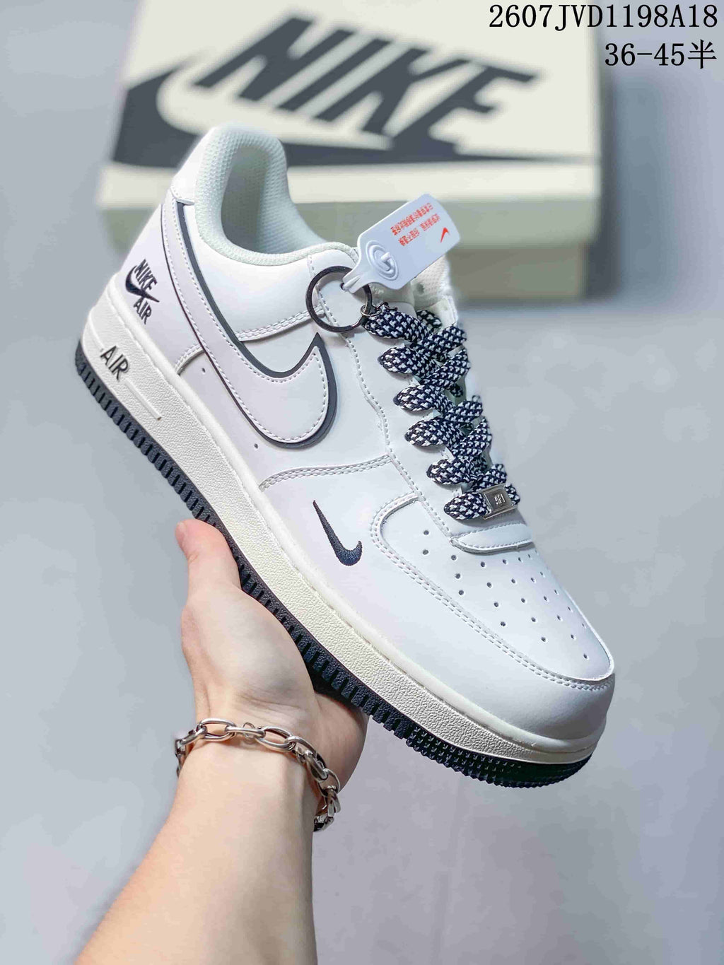 Nike Air Force 1 '07 Low White Navy Sneakers