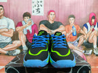 Jordan Basketball Shoes in Black, Blue and Volt Green