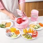12 in 1 Vegetable Chopper and Grater Manual Slicer Shredder Julienne Cutter Multifunctional Kitchen Vegetable Cutter Tool