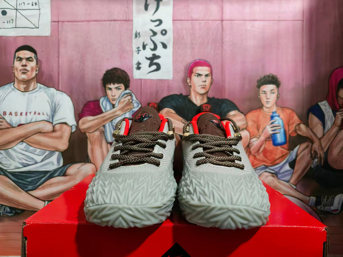 Nike Basketball Sneakers Dark Gray Red