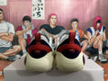 Nike LeBron Basketball Shoes White Black Red