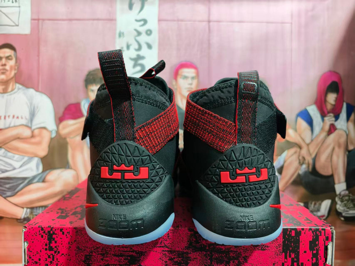 Nike LeBron Soldier 12 Black Red Basketball Shoes