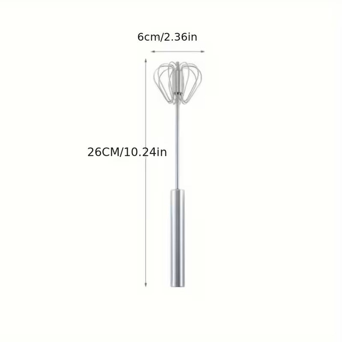 Multifunctional Stainless Steel Whisk Milk Frother Hand Push Blender for Eggs Cream Baking Kitchen Mixing Tool