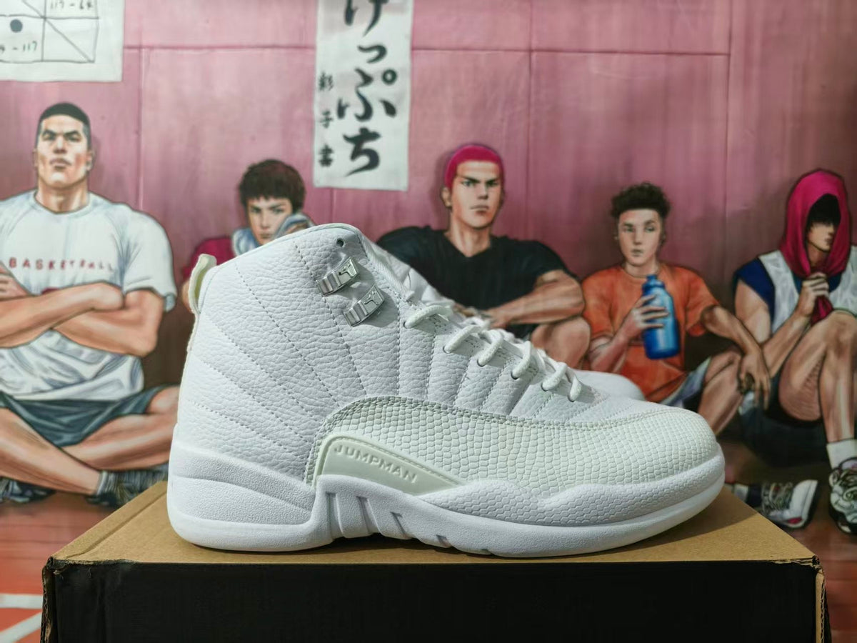 Jordan White High-Top Basketball Sneakers