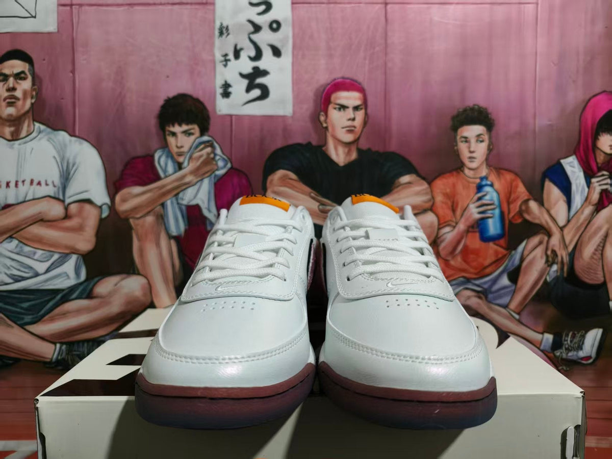 Nike Court Low-Top Sneakers White Burgundy