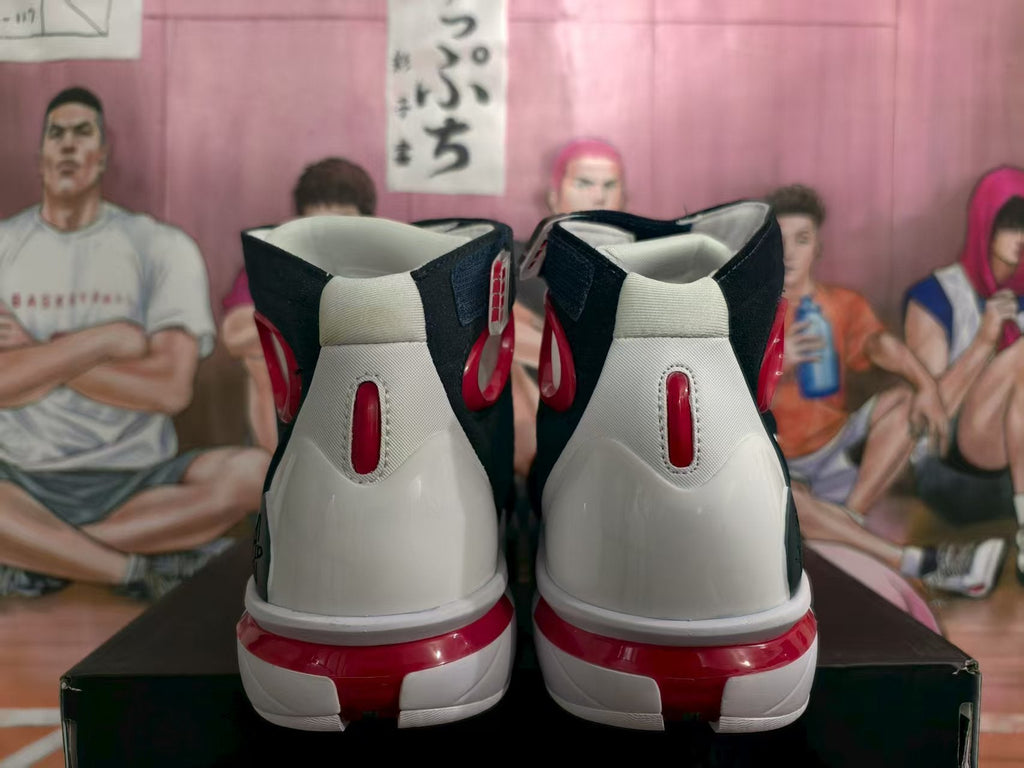 Nike High-Top Basketball Sneakers Navy White Red