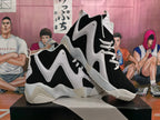 Reebok Black White Gray High-Top Basketball Sneakers