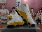 Jordan Air Jordan 13 White and Yellow Sneakers