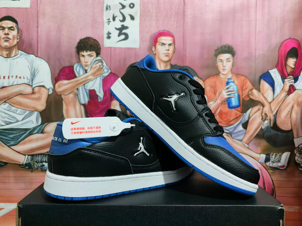 Jordan Low-Top Sneakers Black and Blue