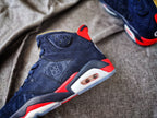 Jordan 6 Charity Women's High-Top Sneakers Navy Red