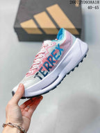 Adidas Adizero Evo SL 2 Running Shoes White Pink Blue