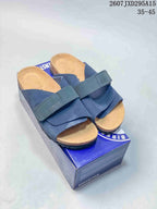Birkenstock Boston Suede Sandals Blue 2607JXD295A15