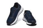 Prada Navy Mesh Panel Low-Top Sneakers