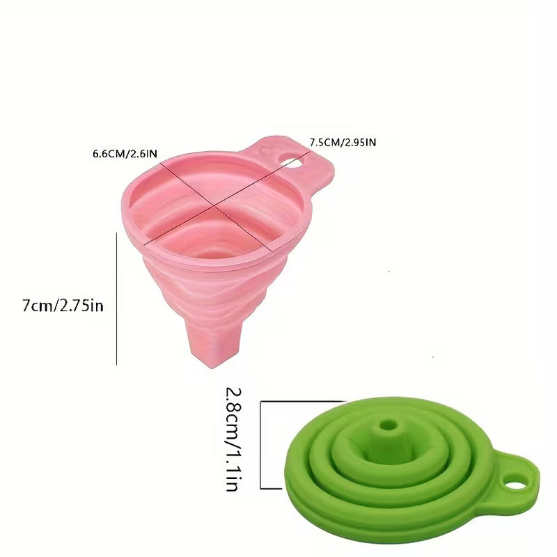 1pc Foldable Funnel Portable Mini Collapsible Kitchen Liquid Tool