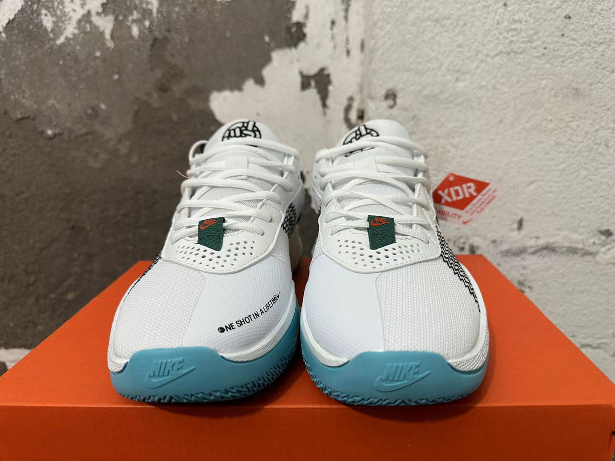 Nike G.T. Cut Academy Basketball Shoes, White and Green