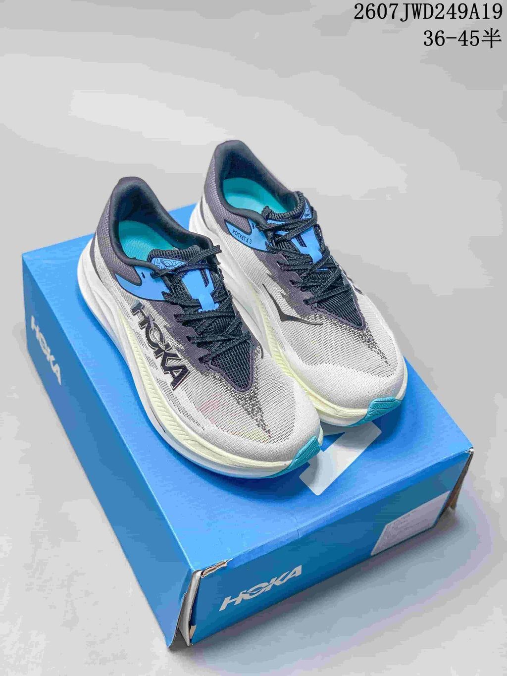Hoka MAFATE X Trail Running Sneakers, Mountain Fog