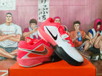 Nike Red and Gray Basketball Sneakers