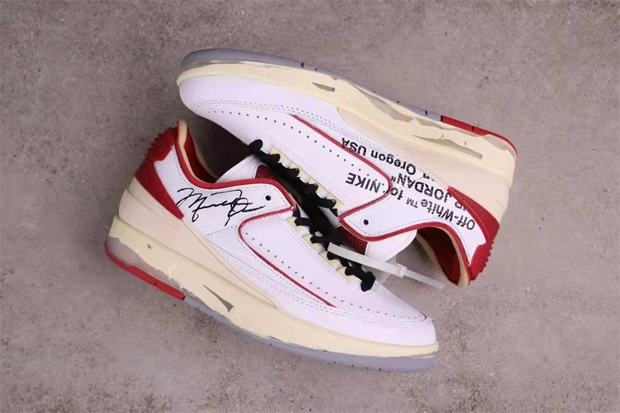 Jordan Air Jordan 2 Low SP Off-White White Red DM7866-140