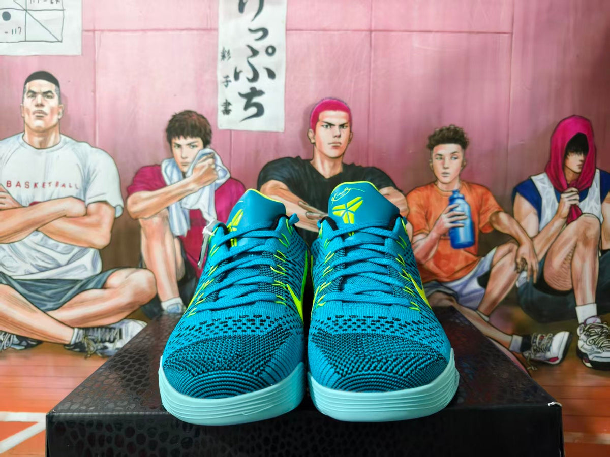 Nike Kobe 9 Basketball Shoes in Turquoise and Volt