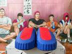 Nike Blue and Red Slide Sandals