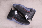 Air Jordan 12 Reverse Flu Game Black High-Top Sneakers DC1062-006
