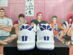 Nike White Purple Basketball Sneakers
