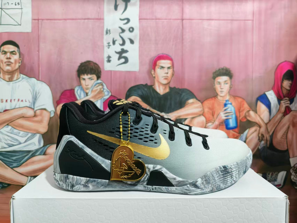 Nike GiGi Basketball Sneakers Black White Gold