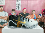 Nike GiGi Basketball Sneakers Black White Gold