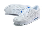 Nike Air Max 90 White and Blue Sneakers