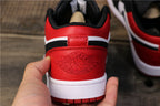 Air Jordan 1 Low Black Toe Sneakers 553558-116