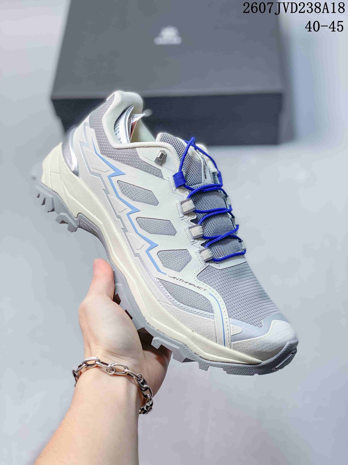 KAILAS Expedition-5 Low-Top Hiking Shoes White Blue 711780RRY