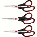 3pcs Sharp Stainless Steel Scissors Multipurpose Comfort Grip