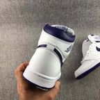 Jordan Air Jordan 1 Court Purple High-Top Sneakers White Purple CD0461-151