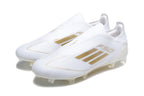 adidas F50 Laceless Soccer Cleats White Gold