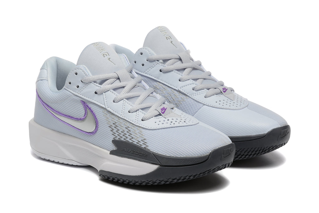Nike Zoom Court Lite 3 White Grey Purple Tennis Shoes