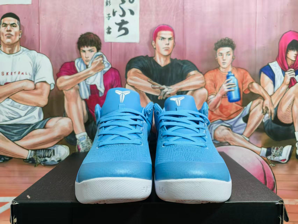 Nike Kobe Basketball Shoes in Blue and White