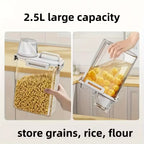 Airtight Food Storage Containers with Lids – Leakproof Kitchen Organizer for Grains, Nuts, Flour & Rice – Portable Sealed Canister Set for Pantry & Kitchen