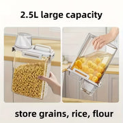 Airtight Food Storage Containers with Lids – Leakproof Kitchen Organizer for Grains, Nuts, Flour & Rice – Portable Sealed Canister Set for Pantry & Kitchen