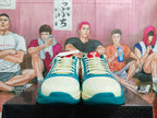 Nike Basketball Sneakers Coconut Milk Blue