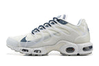 Nike Air Max Plus White and Navy Sneakers