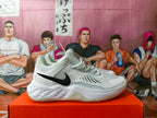 Nike Gray and White Sneakers