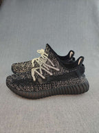 Yeezy 350 V2 Sneakers Black with Reflective-Style Details