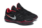 Nike Basketball Shoes Black and Red Low-Top Sneakers
