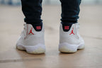 Jordan Air Jordan 11 Platinum Tint White Red Sneakers